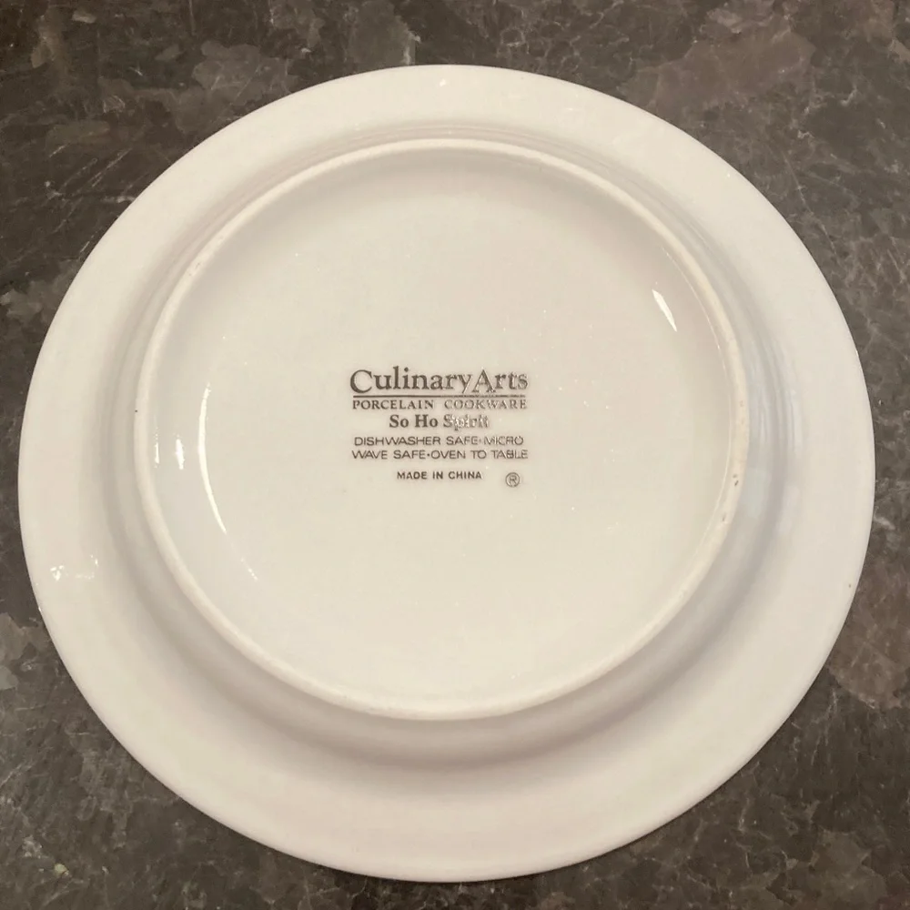 Crate&Barrel White Cup and Saucer Set so ho spirit